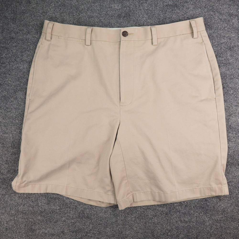 Orvis Chino Shorts Mens 36x9 Khaki Twill Cotton Gorpcore Preppy Outdoor Casual